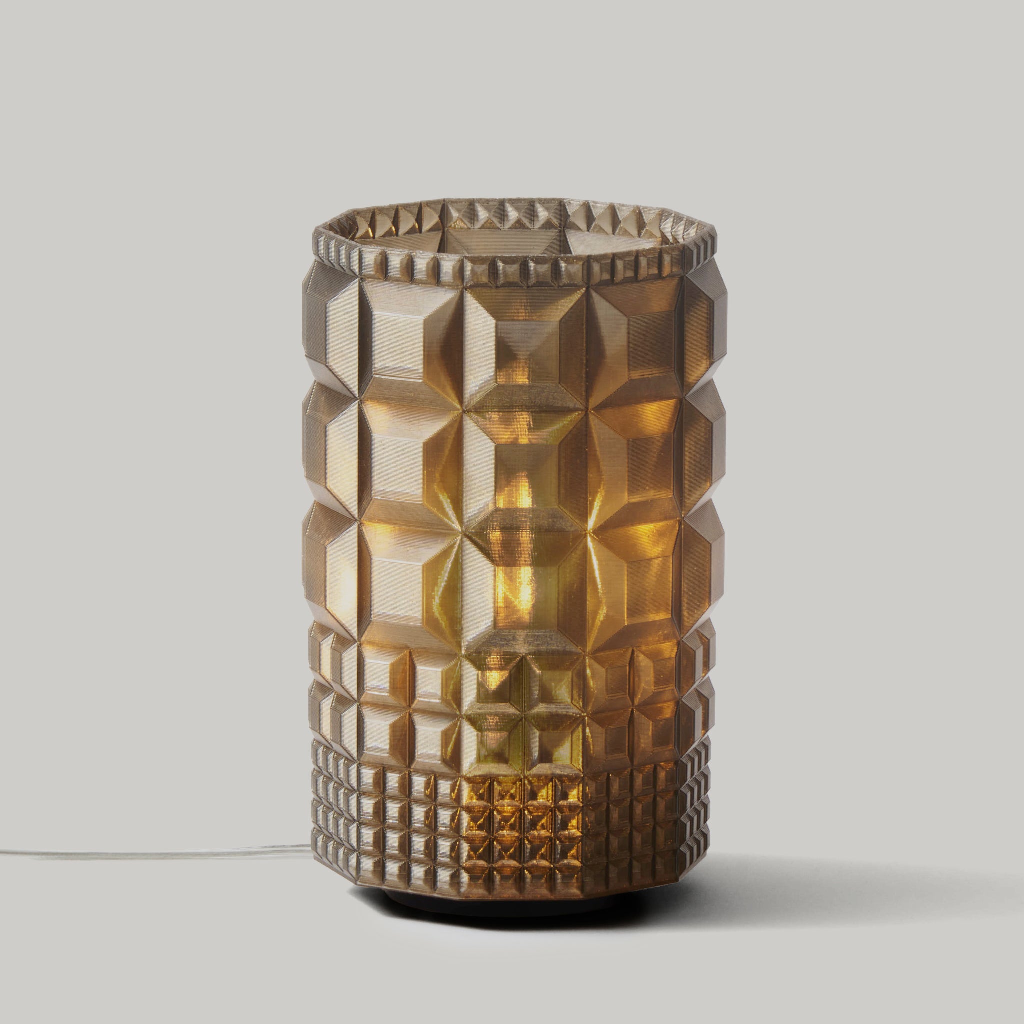 Gem Lamp in Smoke on white background