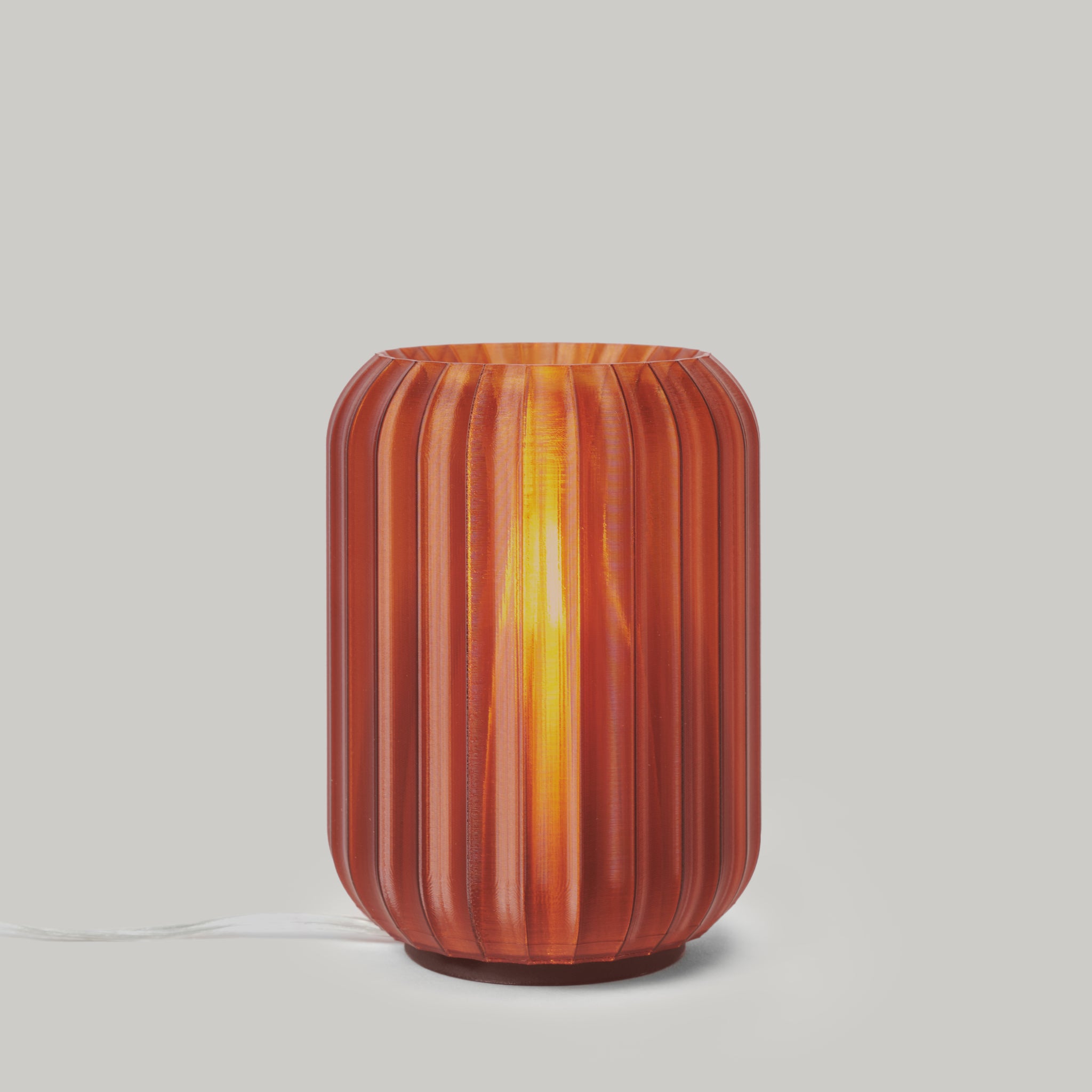 Mini Allium Lamp in Amber on white background