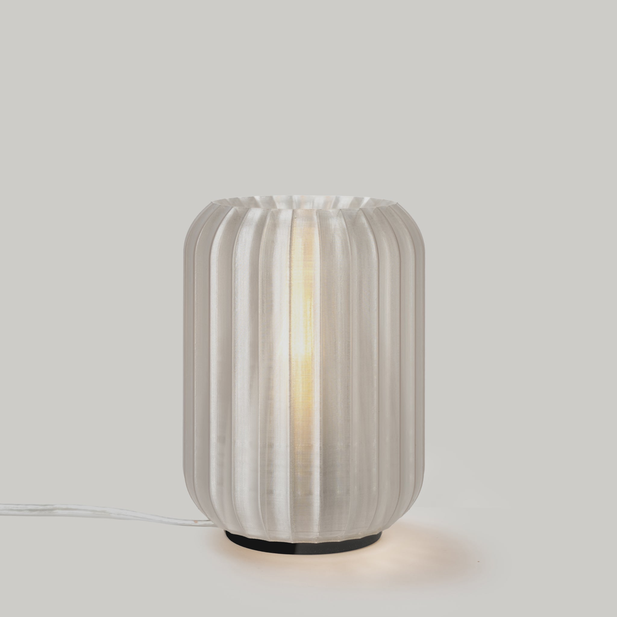 Mini Allium Lamp in Clear on white background
