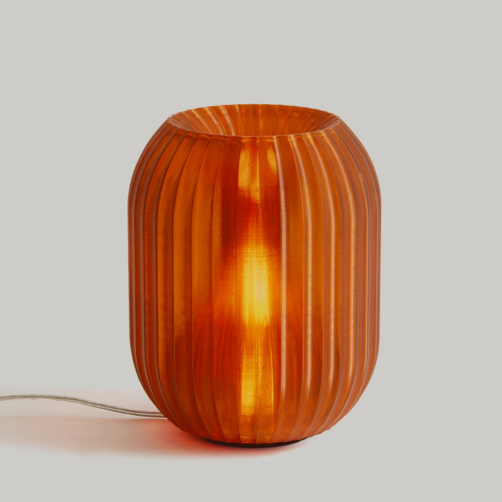 Allium Lamp in Amber on white background