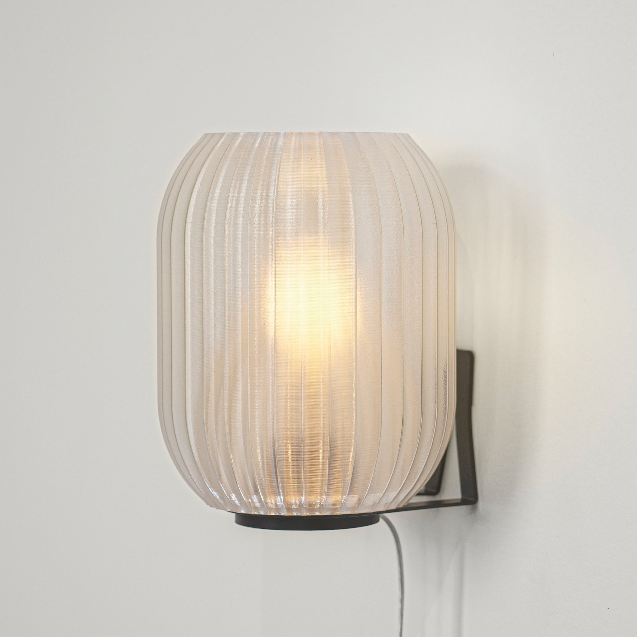 Allium Sconce in Clear on white background