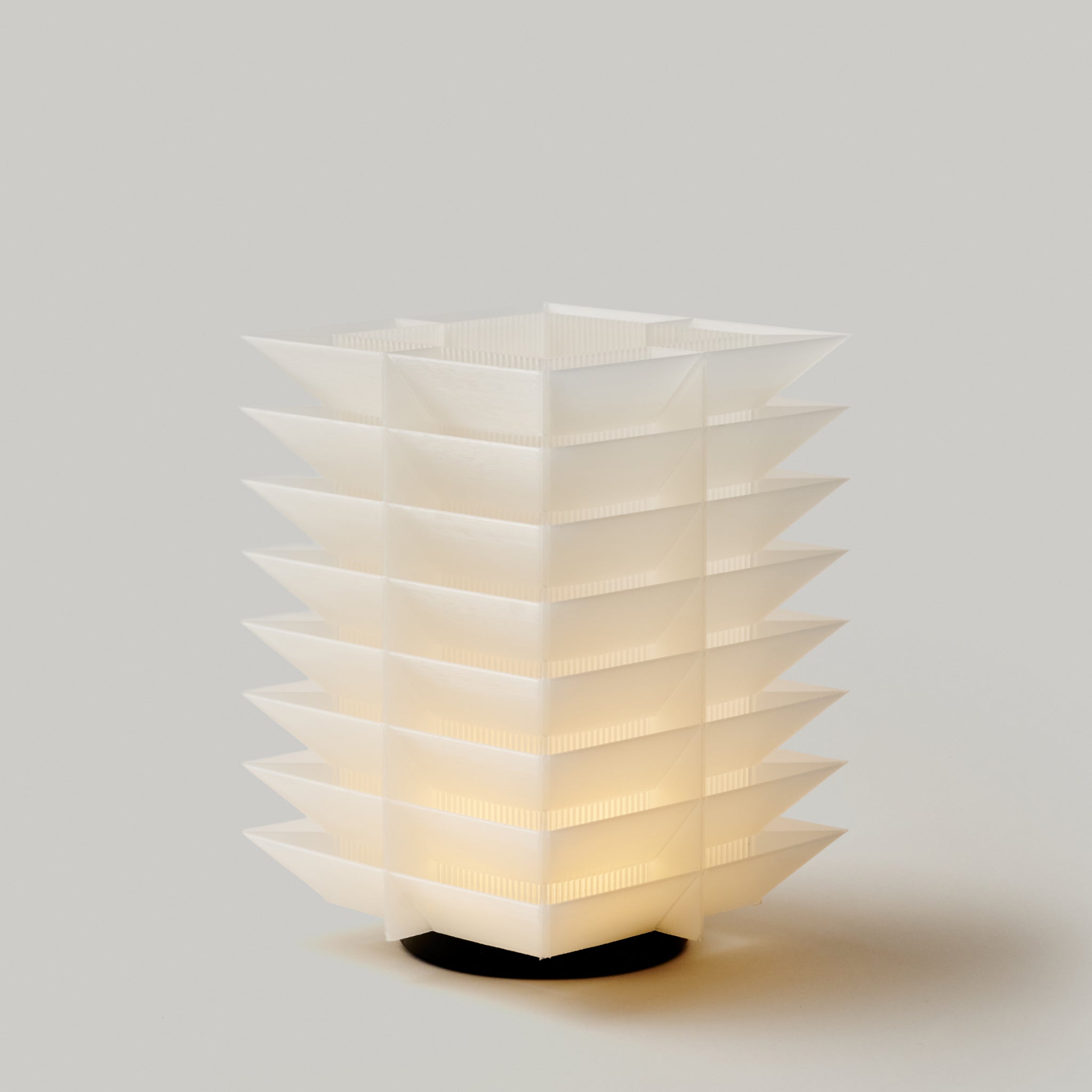 cordless pagoda lamp on white background