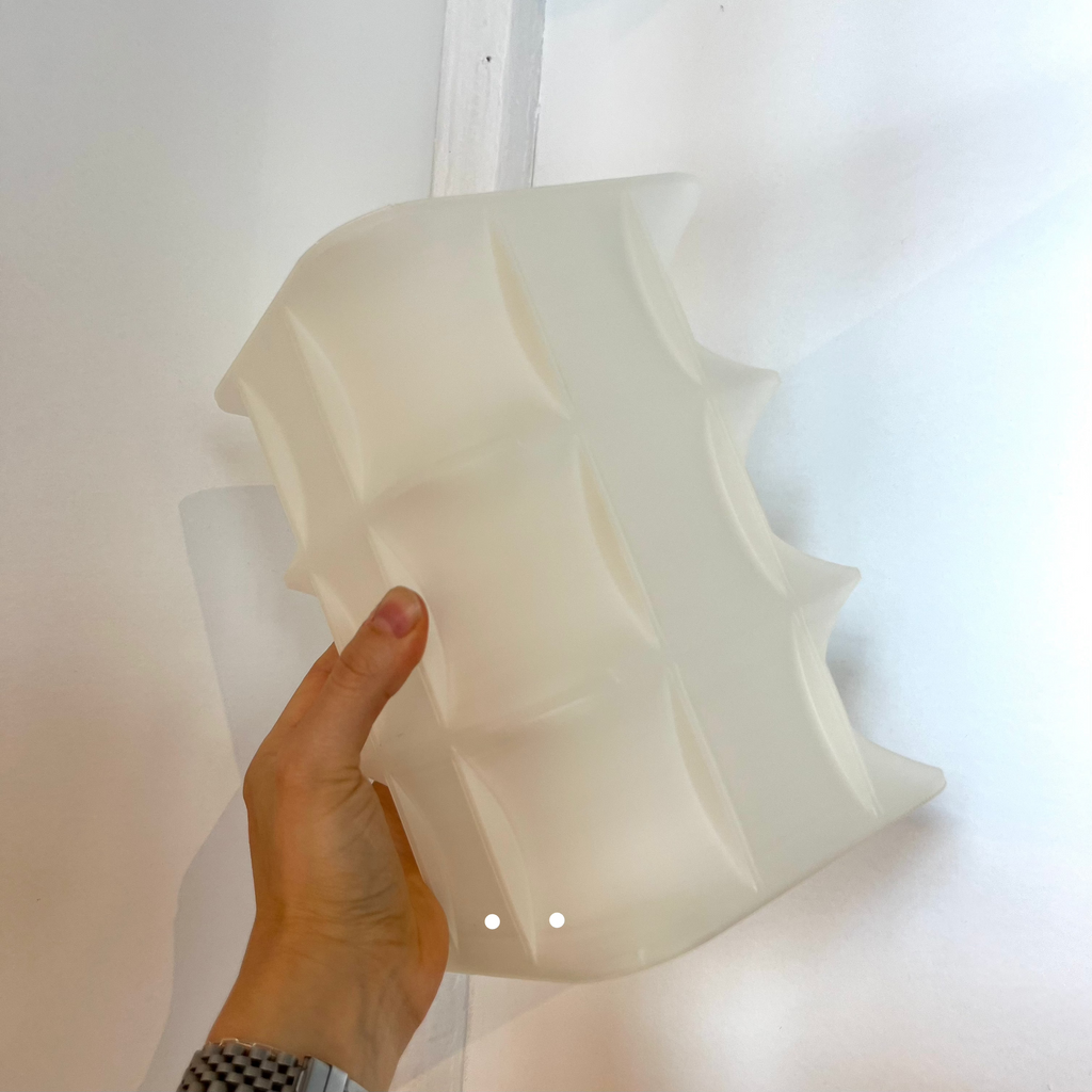 Scaffold Lamp with defect on white background