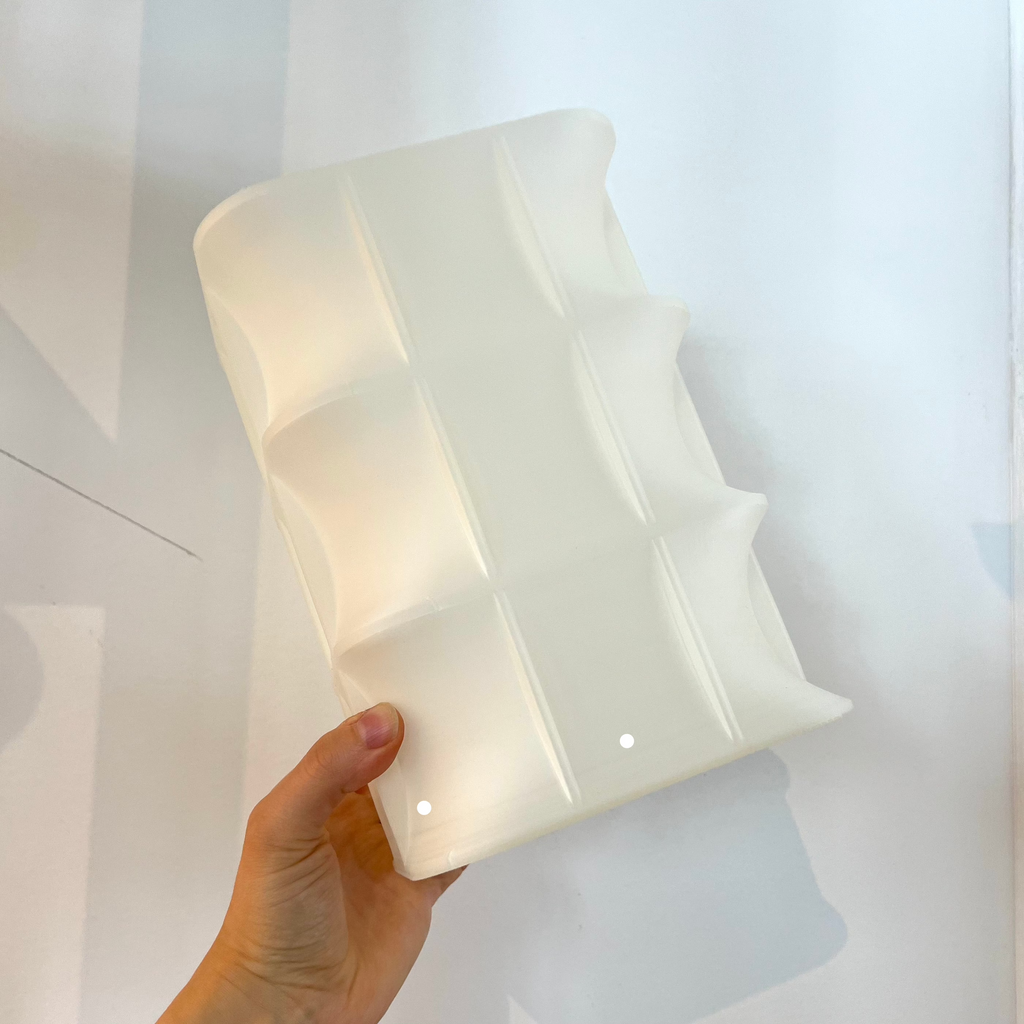 Scaffold Lamp with defect on white background