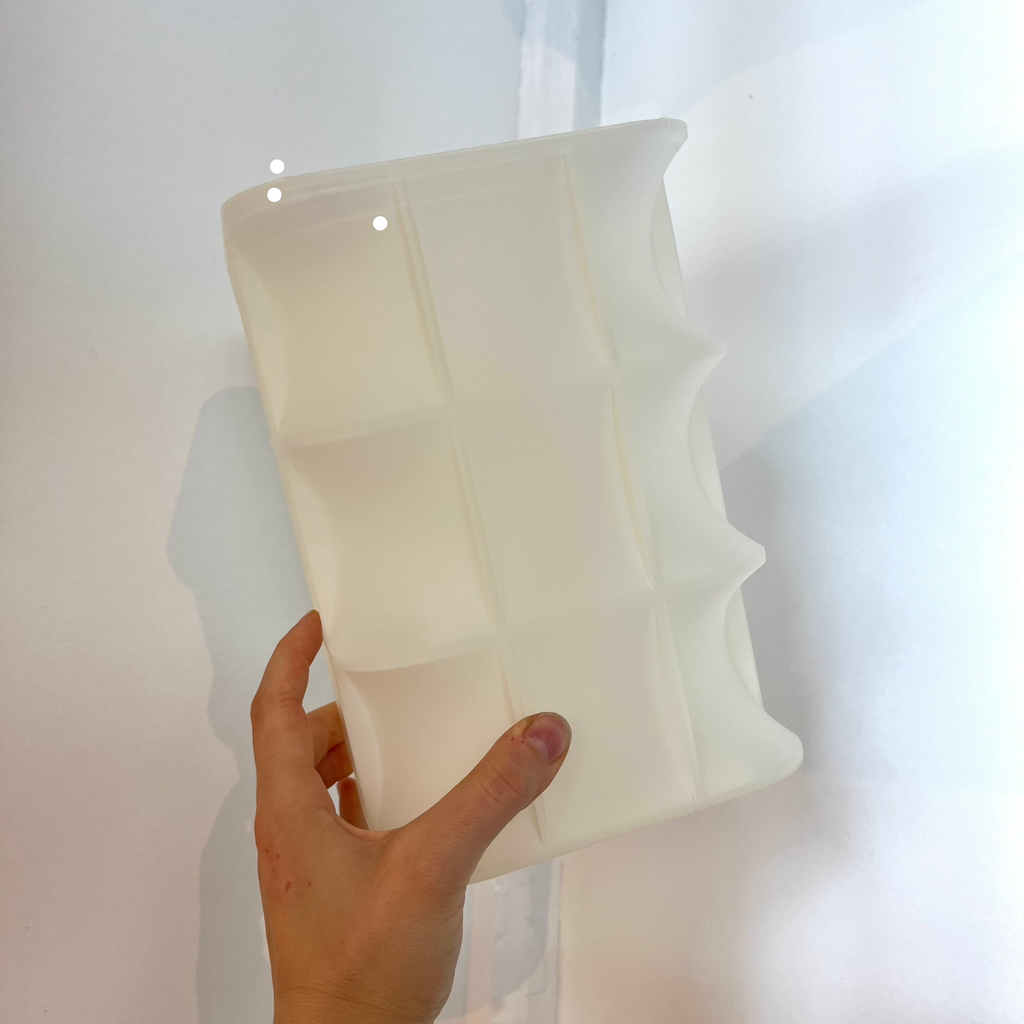 Scaffold Lamp with defect on white background