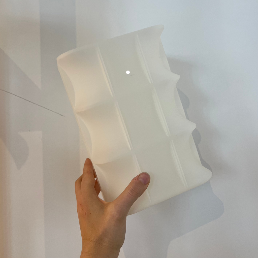 Scaffold Lamp with defect on white background