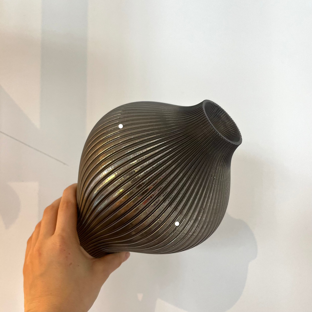 Baleine Lamp in smoke with defect on white background