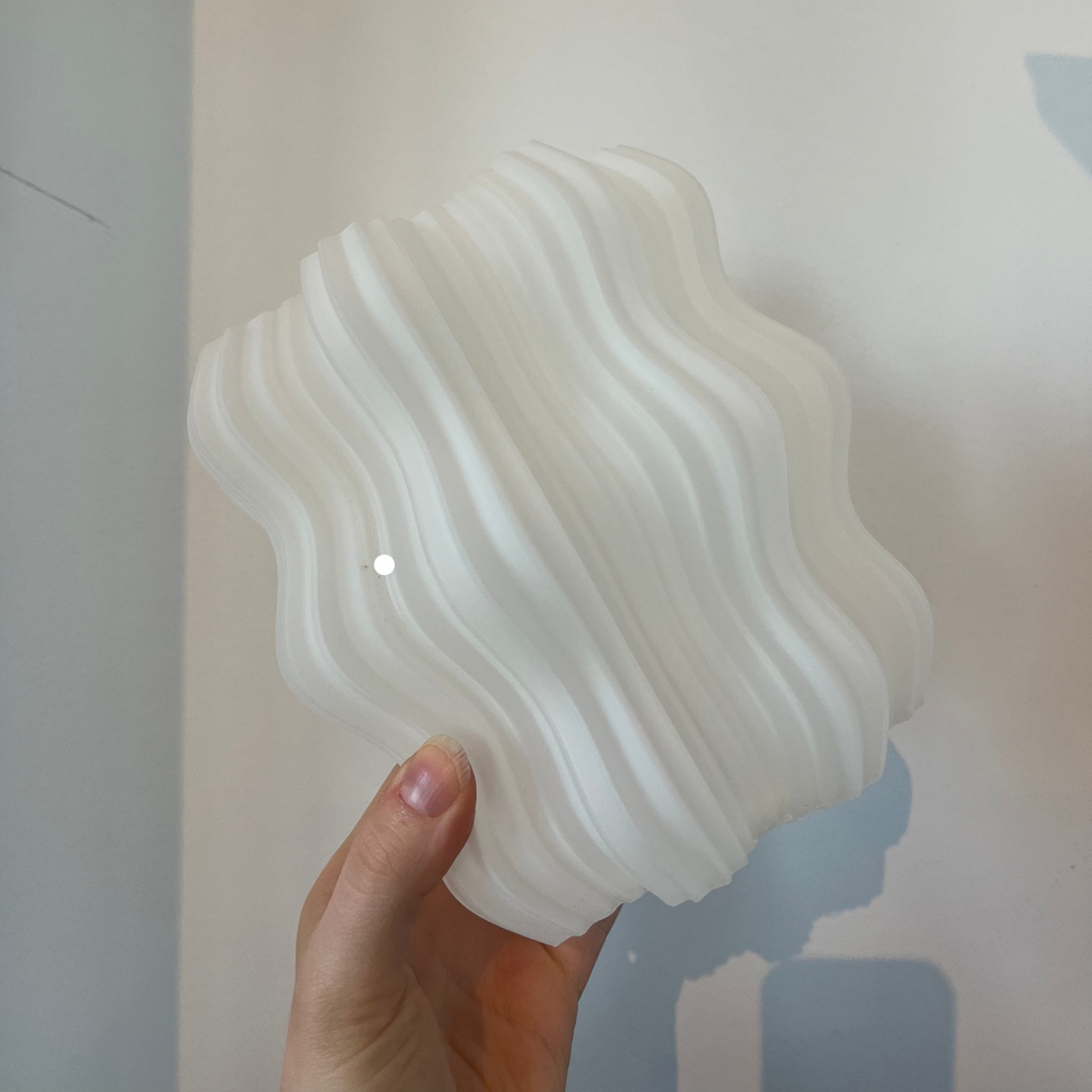 Mini Wavy Lamp shade with blemish