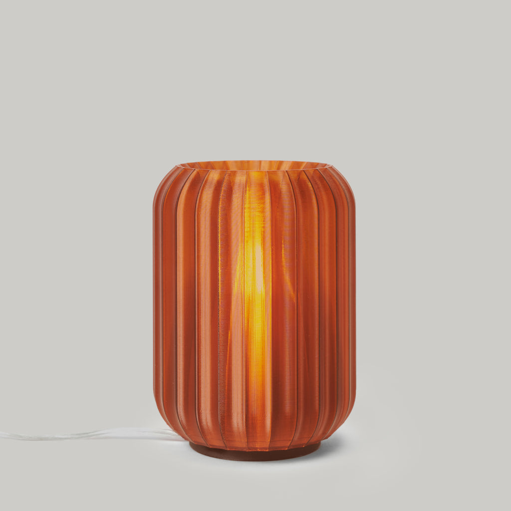 Mini Allium Lamp in Amber on white background