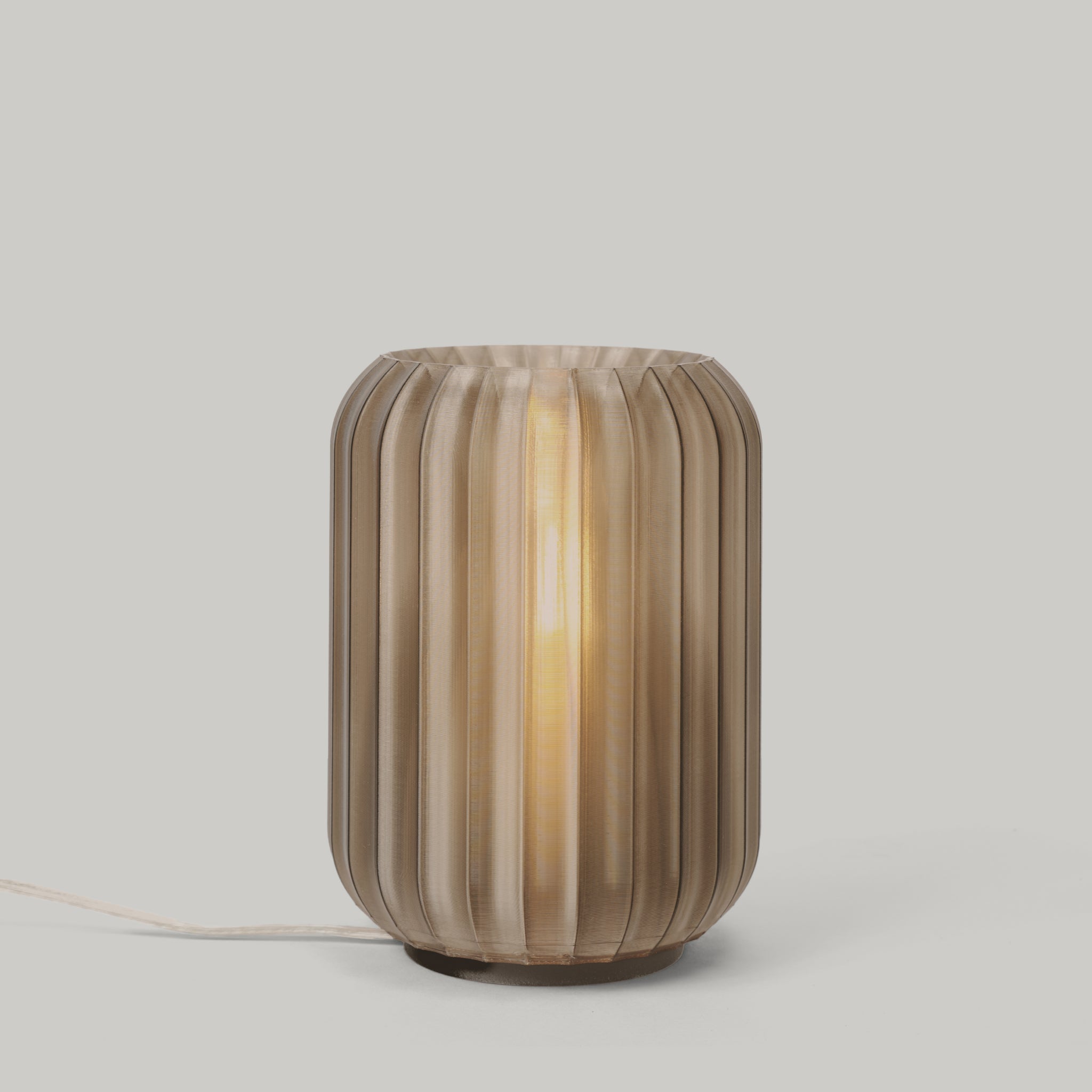 Mini Allium Lamp in Smoke on white background