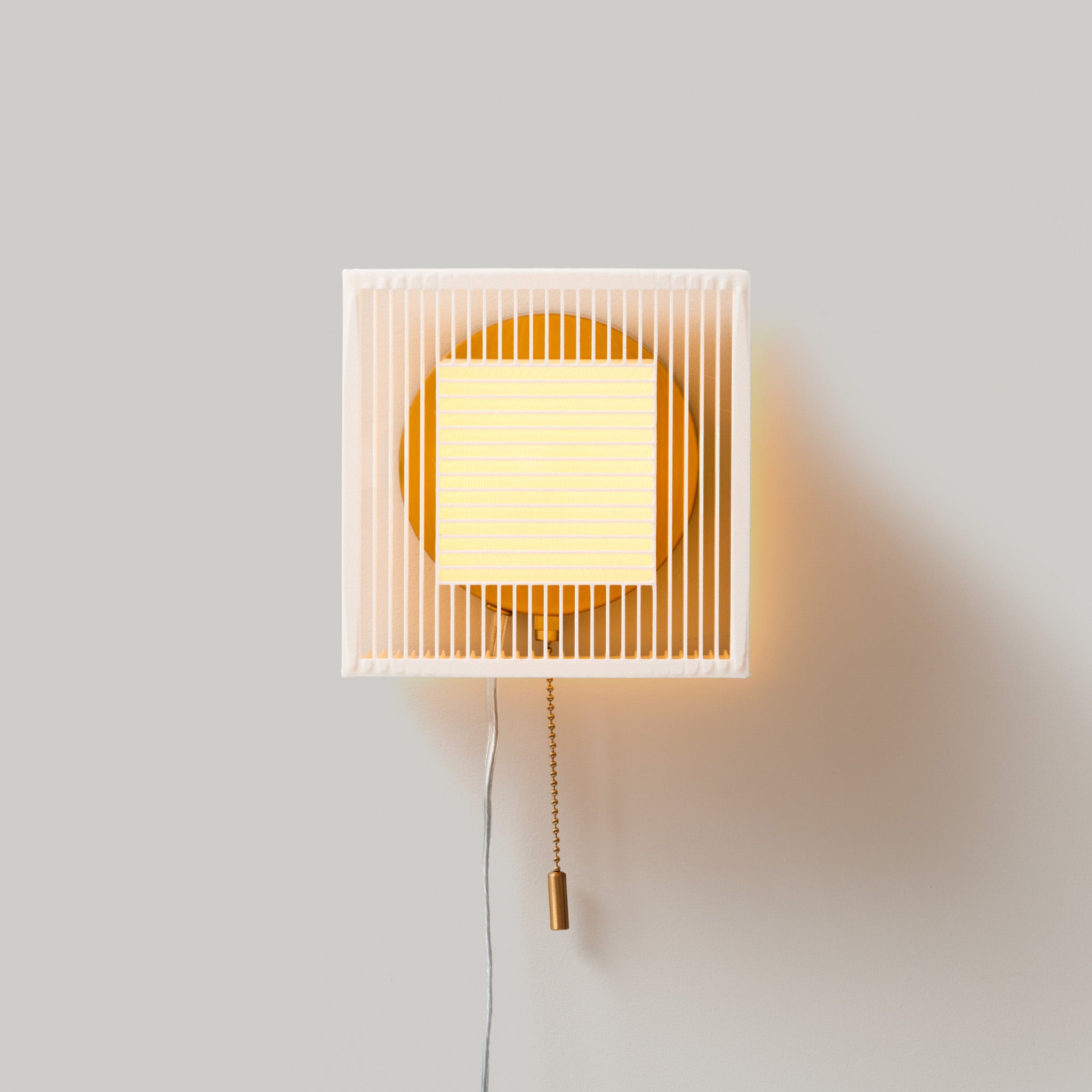 Palindrome Sconce from the front on white background