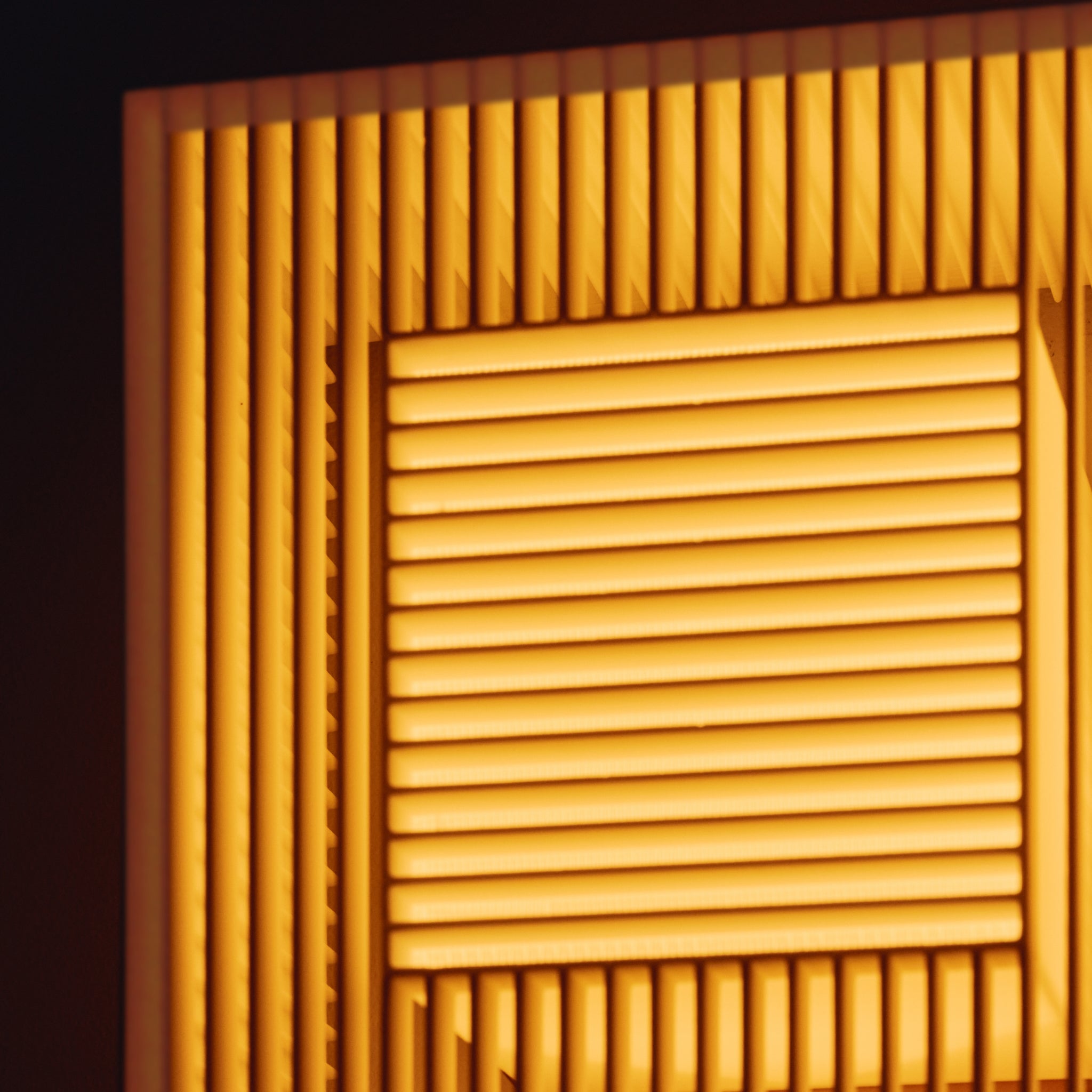 Closeup of Palindrome Sconce in white 