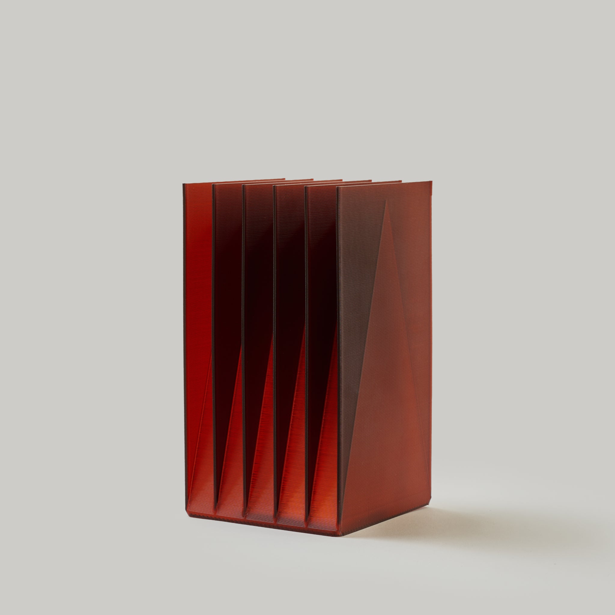 Fin Shade in Amber on white background