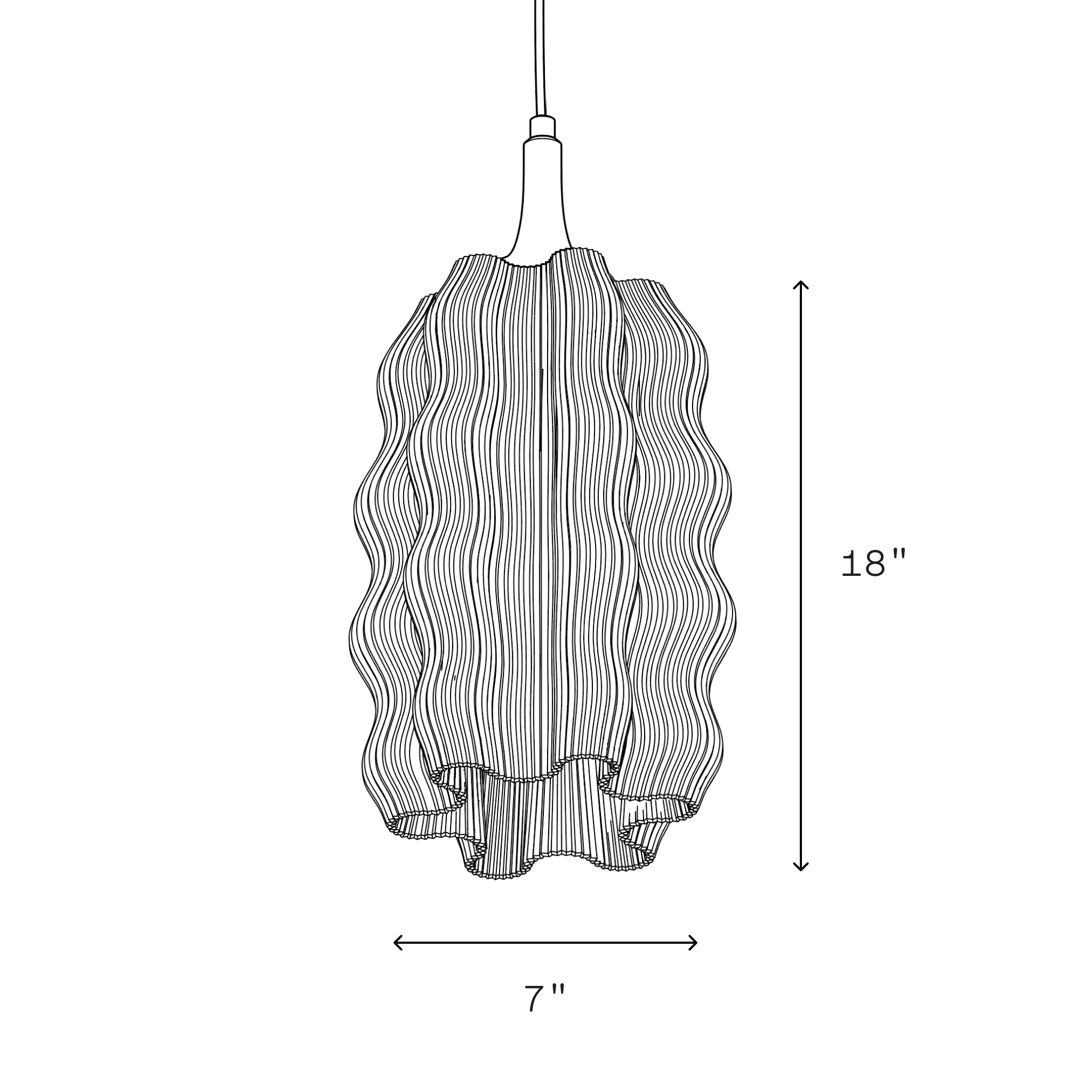ユニークなバロック淡水コインパール【BIKO】Lumen Pendant Pendolo Pendant I Large | Workstead