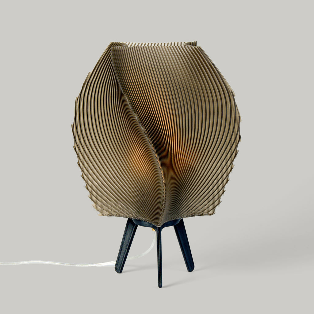Zephyr Lamp in Smoke on white background