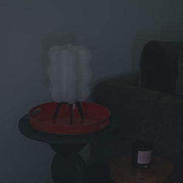 Wavy Lamp on side table