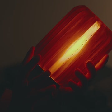 Mini Allium Lamp in Amber